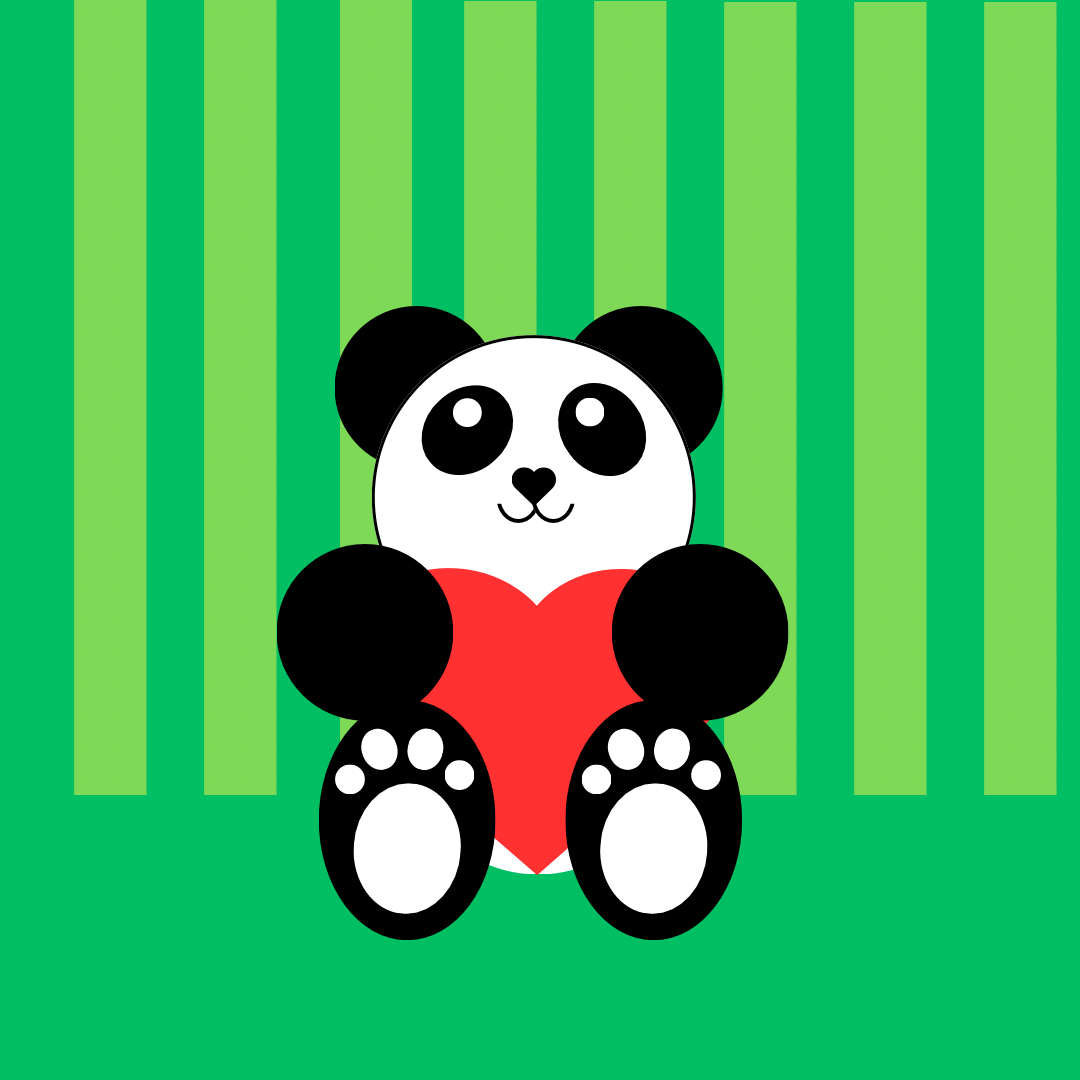The Panda That Started It All | Panda Nursery Wall Art by Bee & Lilac Co
