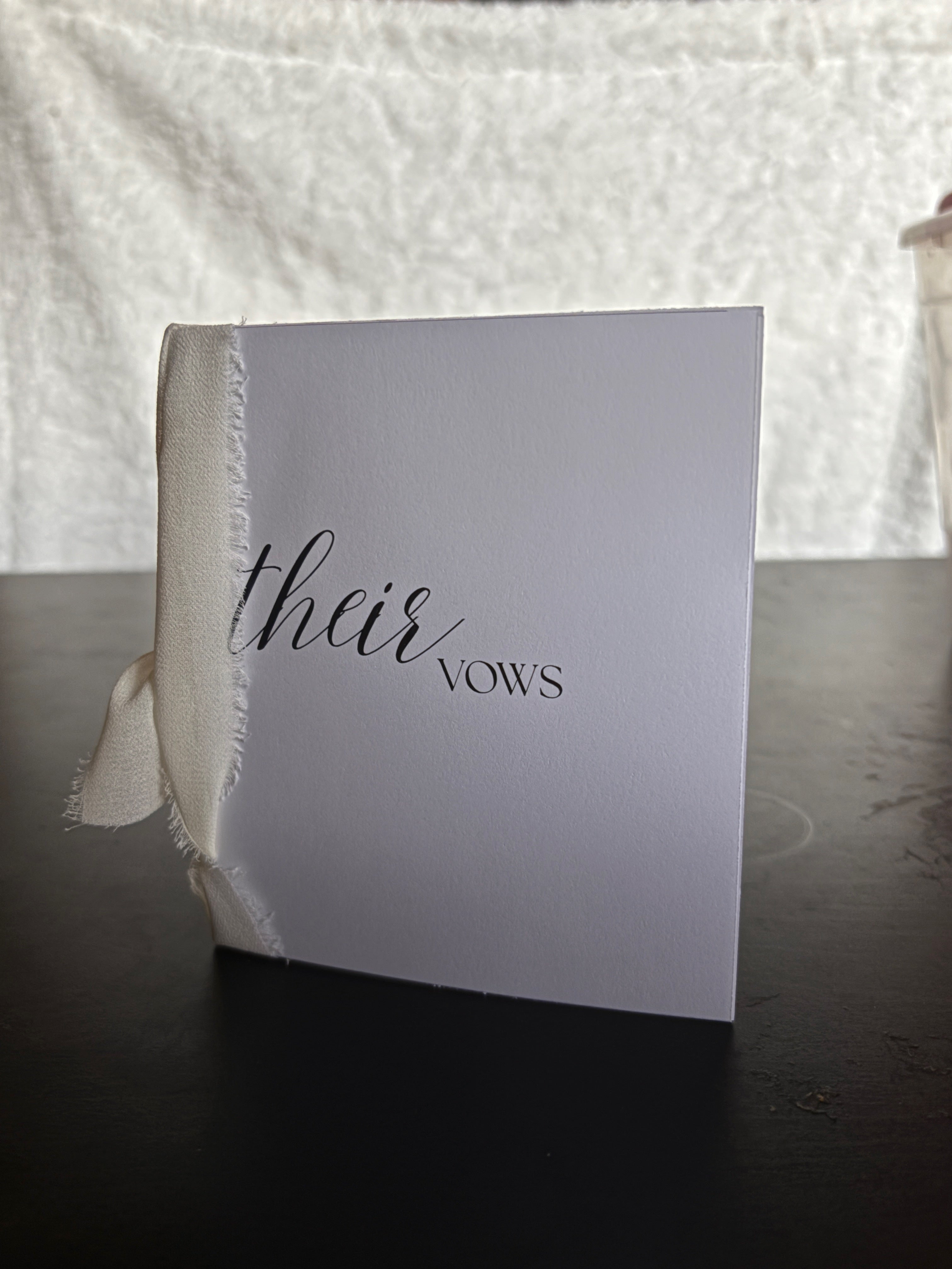 Theirs Vows Book