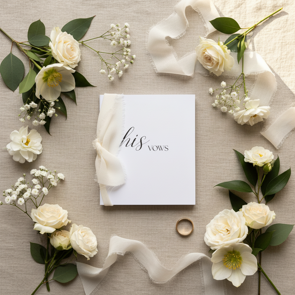 His vows luxury mockup